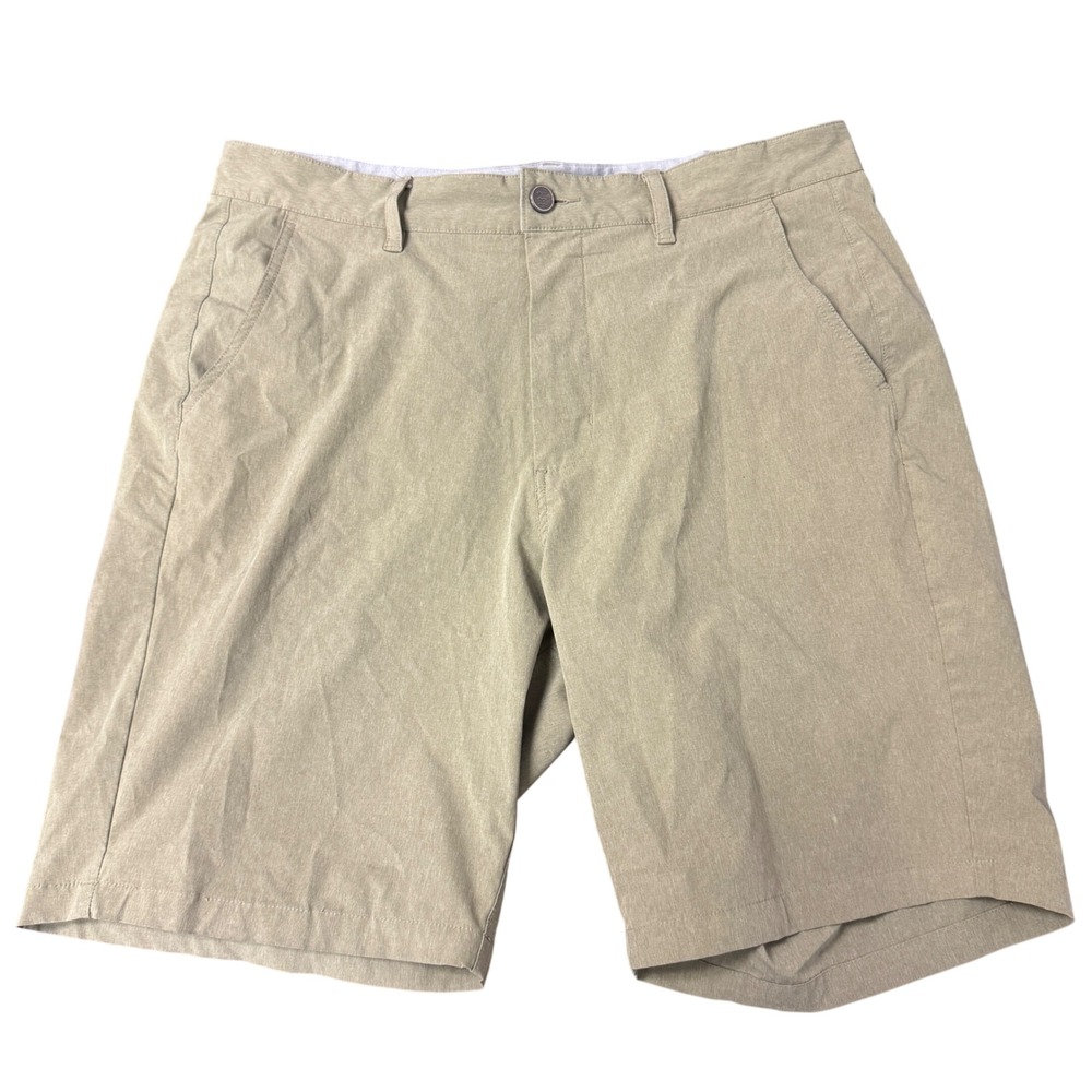 Free Fly Mens Latitude Shorts 34 Khaki Tan Stretch Performance Fishing Hiking